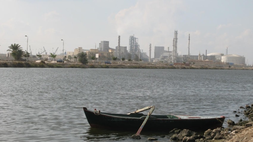 Fishermen in front of MOPCO.