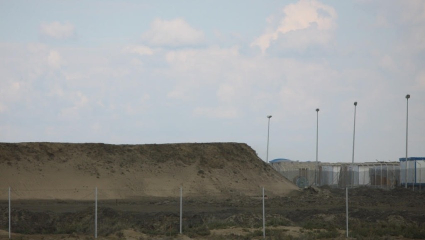 The planned site for the fertilizer plant