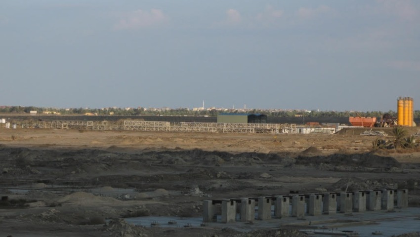 From the contested site looking toward existing towns and cultivated lands.